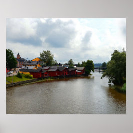 Red Storehouse, Porvoo, Finland Poster