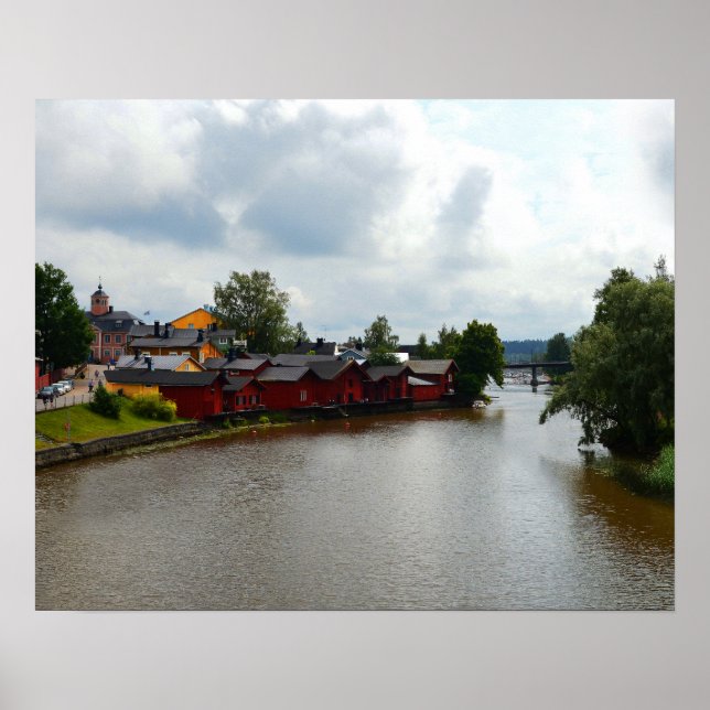 Red Storehouse, Porvoo, Finland Poster (Framsidan)