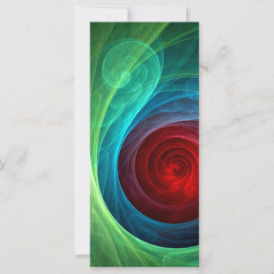 Red Storm Blommigt Modern Abstrakt Art Färg Mönste