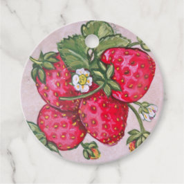 Red Strawberry Art Personalize Producduca Sylt Foo Gåvor Etiketter