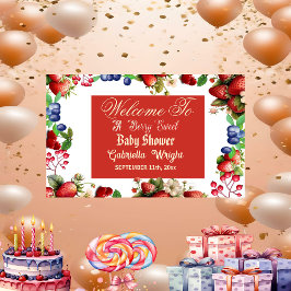 Red Strawberry Baby Shower | Blå berry Sweet Cute