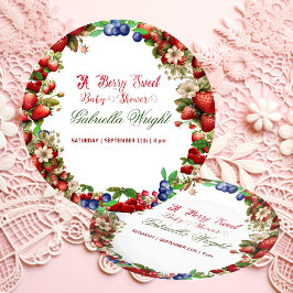 Red Strawberry Baby Shower | Blå berry Sweet Cute