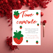 Red Strawberry Birthday Time Capsule