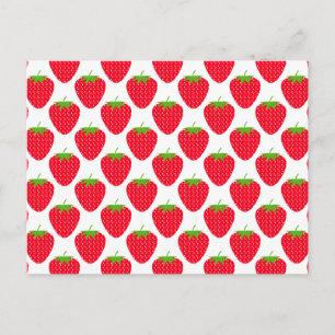 Red Strawberry Mönster. Vykort