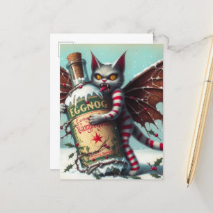 Red Stripe jul Vampire Fairy Kattunge Vykort