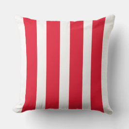 Red Striped  Kudde