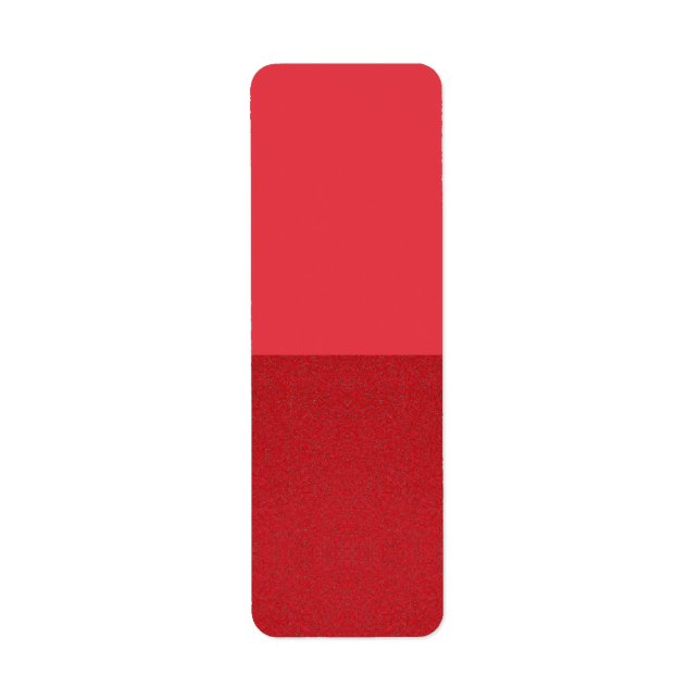 Red Struktur Split Anpassad design - Anpassade Returadress Etikett (Framsidan)