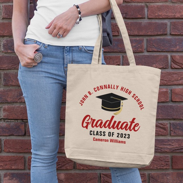 Red Student Personlig Class of 2023 Studenten Tygkasse (Skapare uppladdad)