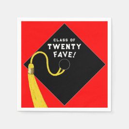 Red Studenten 2025 Party Pappersservett