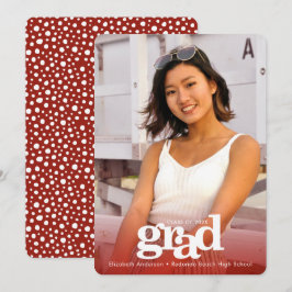 Red studenten anpassningsbar-foto fet modern meddelande