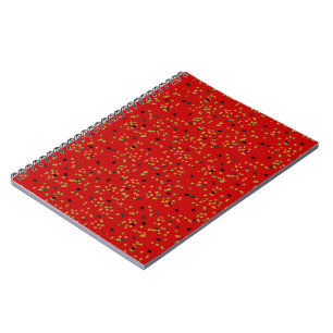Red Studenten Confetti bärbar dator Anteckningsbok