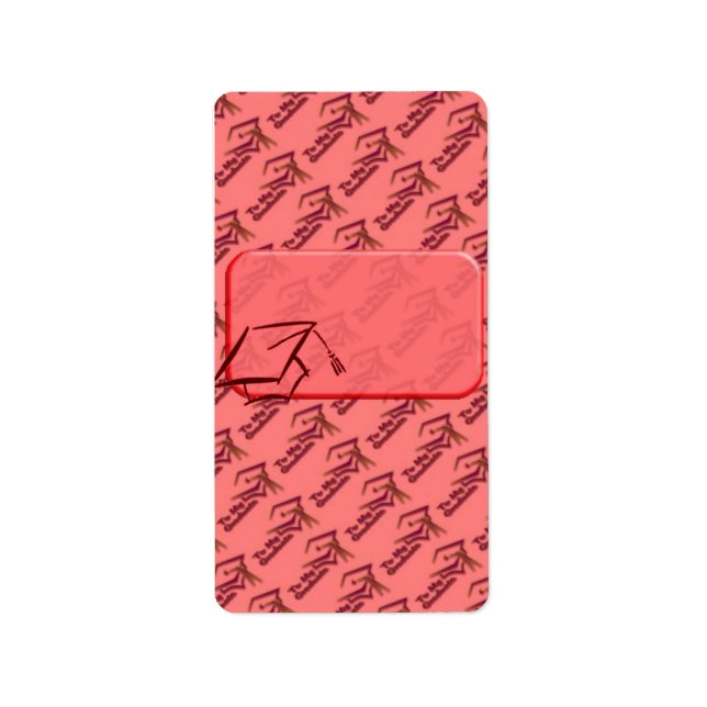 Red STUDENTEN Hersheys Miniature Candy pub wrap Adressetikett (Framsidan)