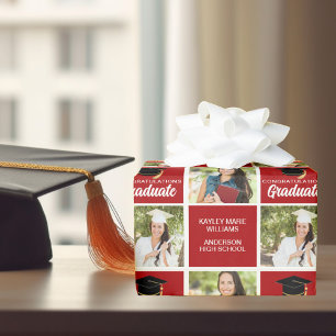 Red Studenten Photo Personlig 2025 Student Presentpapper