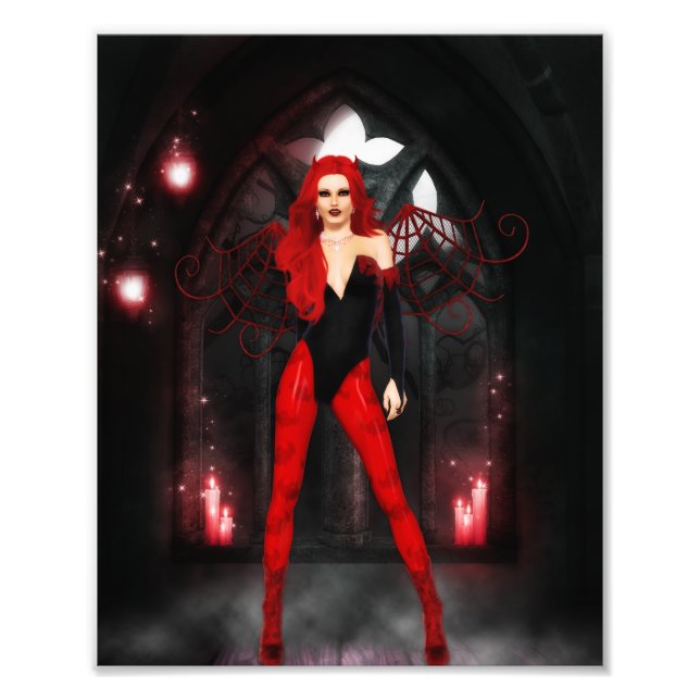 Red Succubus Fototryck (Framsidan)