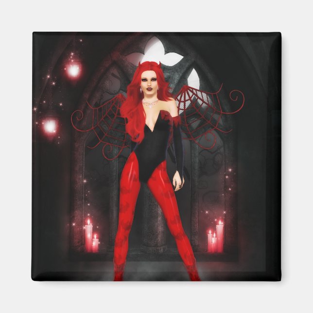 Red Succubus Magnet (Framsidan)