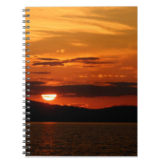 Red Sunset Notebook Anteckningsbok