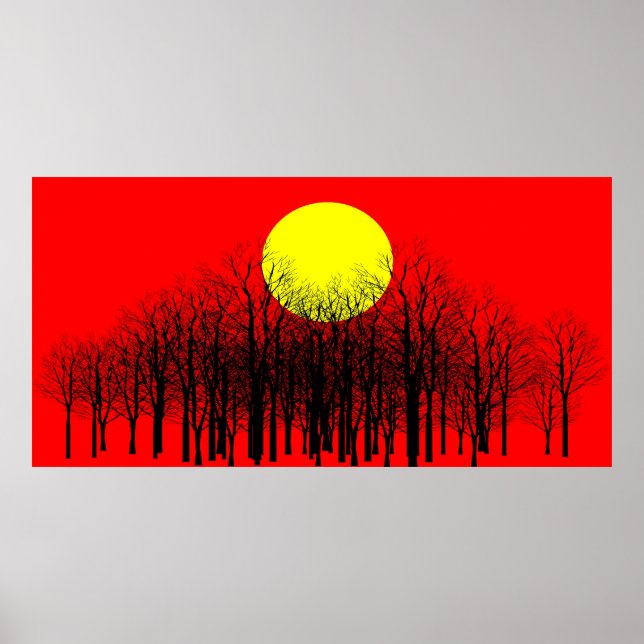 Red Sunset Poster (Framsidan)