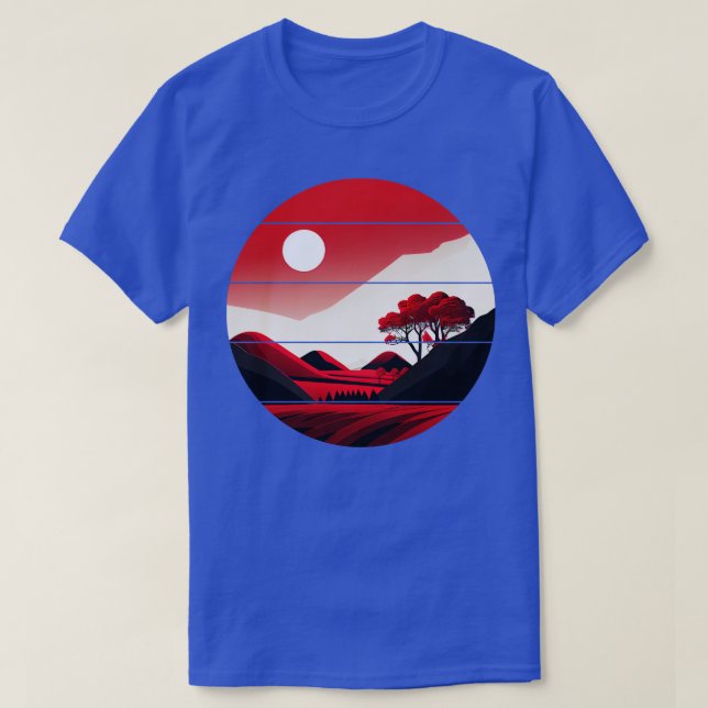 Red Sunset T Shirt (Design framsida)