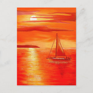 Red Sunset Vykort