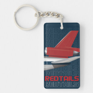Red Svan Airliner Keychain