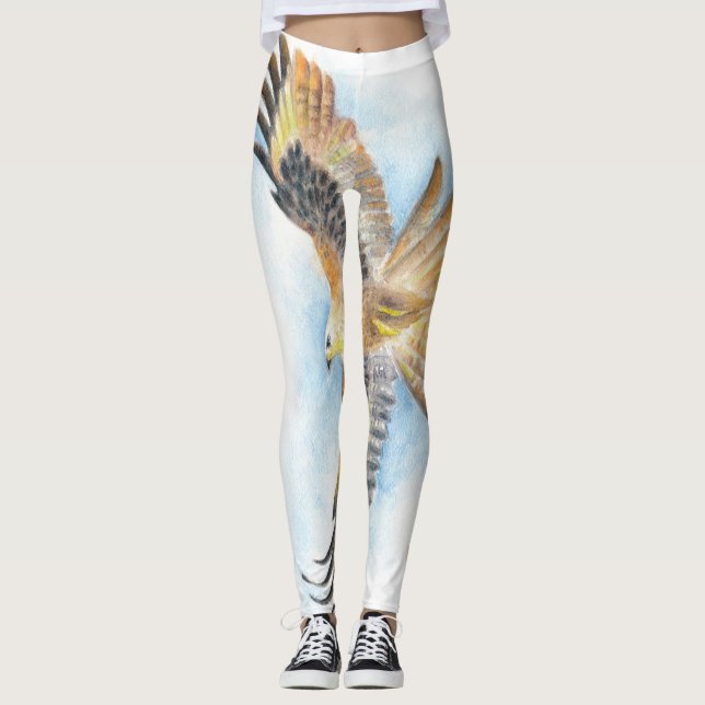 Red Svan Hawk Leggings (Framsida)