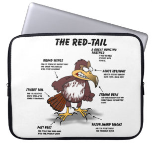 Red-svan Hawk Tecknad Laptop Fodral