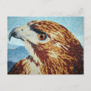 Red-svan Hawk-textilvaror Vykort