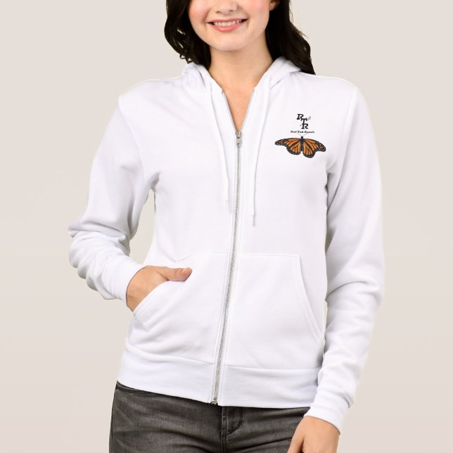 Red Svan Ranch Monarch Zipper Hoodie T Shirt (Framsida)