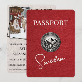 Red Sverige Passport Spara datum Datumet