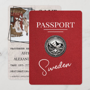 Red Sverige Passport Spara datum Datumet