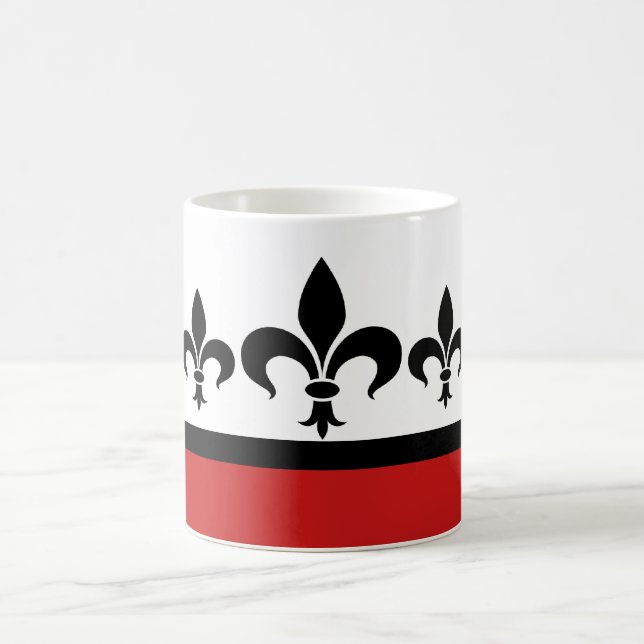 Red Swanky Fleur De Lis Mugg (Center)