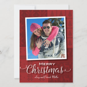 Red Sweater God jul Photo Card Julkort