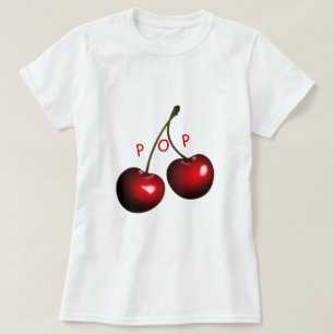 Red Sweet Cherries - Pop T Shirt
