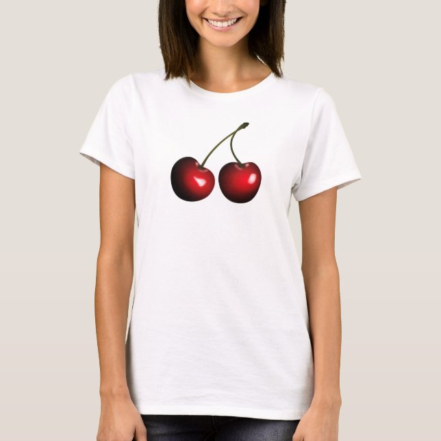 Red Sweet Cherries T-Shirt (Framsida)