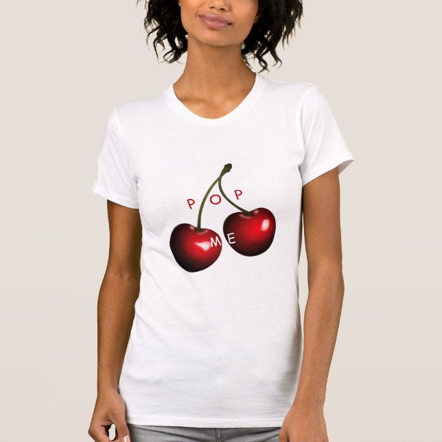 Red Sweet Cherries T-Shirt - Pop Me (Framsida)