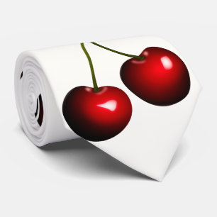 Red Sweet Cherry Neck Tie - Anpassningsbar Färg Slips