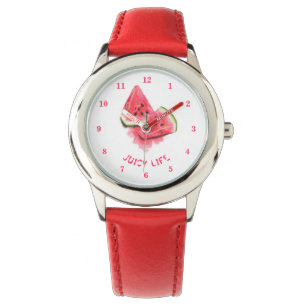 Red Sweet Juicy Watermelon Biet Tasty - Teckning Armbandsur