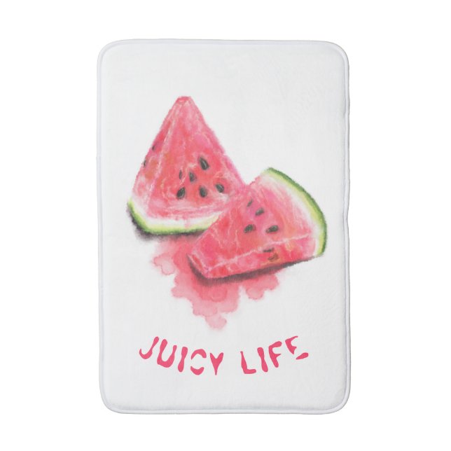 Red Sweet Juicy Watermelon Biet Tasty - Teckning Badrumsmatta (Framsidan (Vertikal))