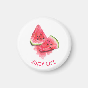 Red Sweet Juicy Watermelon Biet Tasty - Teckning Magnet