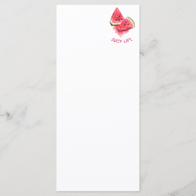 Red Sweet Juicy Watermelon Biet Tasty - Teckning Meny (Baksida)