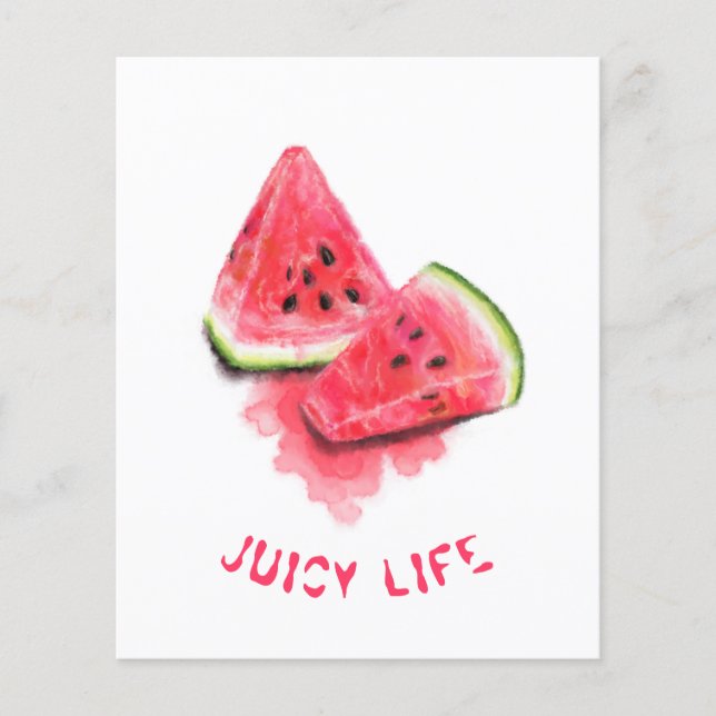 Red Sweet Juicy Watermelon Flyer (Framsidan)