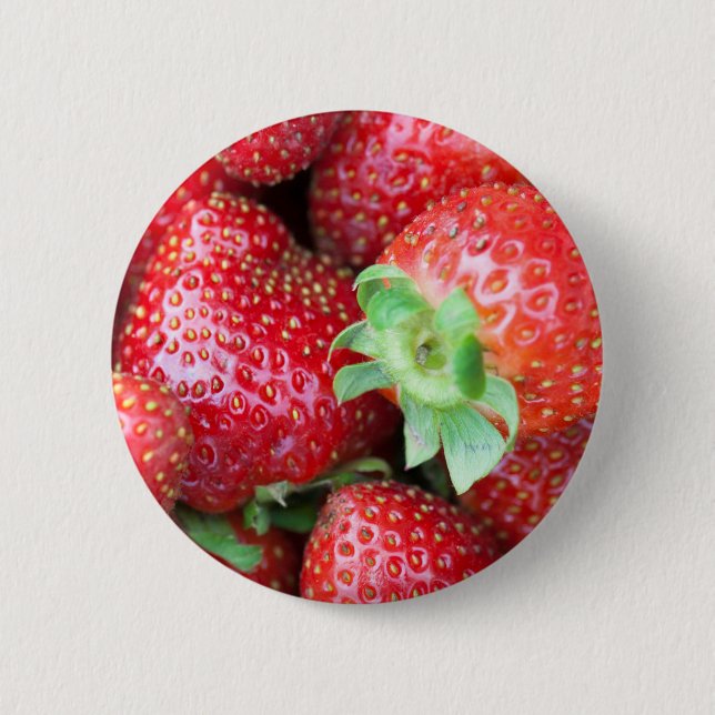Red Sweet Strawbär Knapp (Framsida)