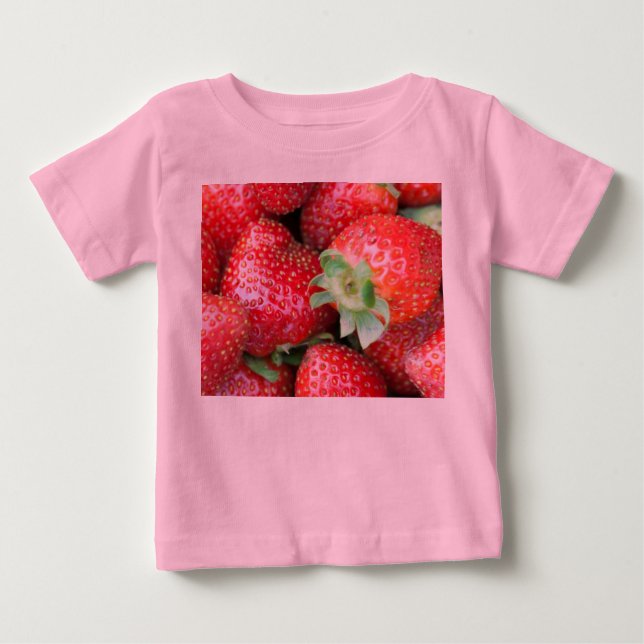 Red Sweet Strawbär T-shirt (Framsida)