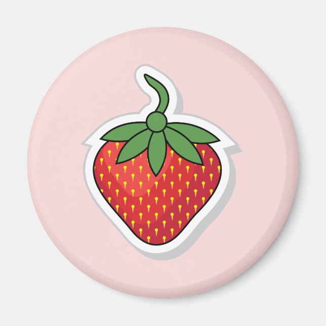 Red Sweet Strawberry Magnet (Framsidan)