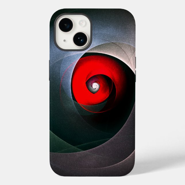 Red Swirl Artistic Modern Abstrakt Art Mönster #19 (Baksida)