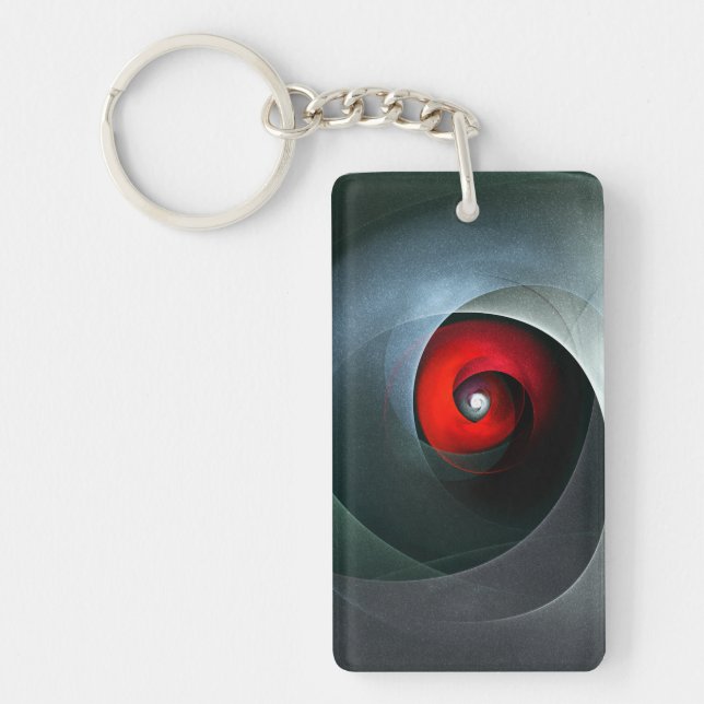 Red Swirl Artistic Modern Abstrakt Art Mönster #19 (Framsidan)
