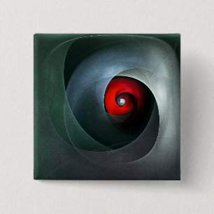 Red Swirl Artistic Modern Abstrakt Art Mönster #19 Knapp