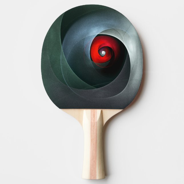 Red Swirl Artistic Modern Abstrakt Art Mönster #19 Pingisracket (Framsidan)