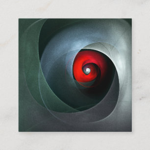 Red Swirl Artistic Modern Abstrakt Art Mönster #19 Tilläggskort