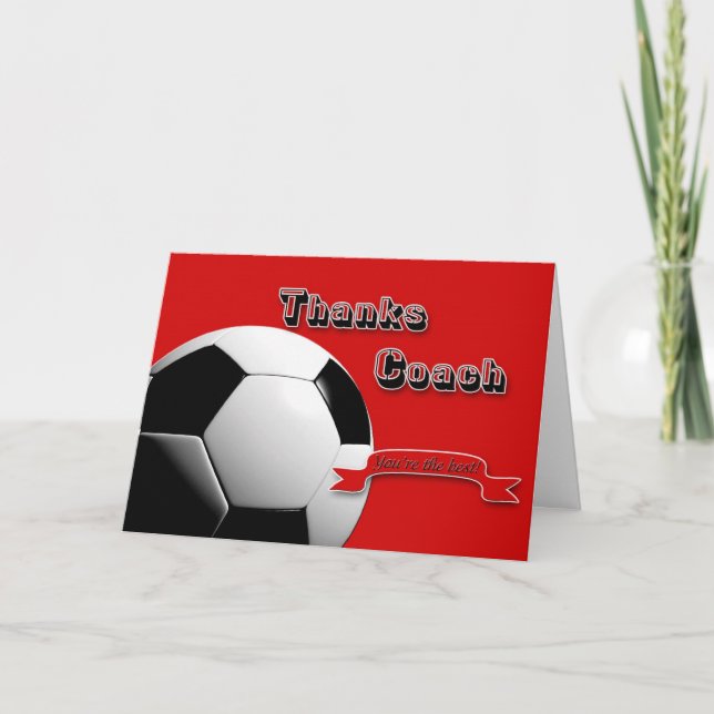 Red tack Soccer Coach Kort (Framsida)